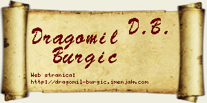 Dragomil Burgić vizit kartica